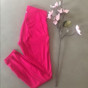 Lululemon leggings hot pink 7/8